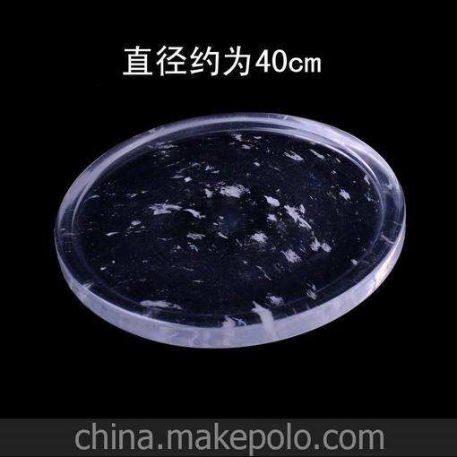 廠家直銷水晶烤盤400*25mm，水晶泡泡鍋，水晶燜鍋，水晶火鍋圖片