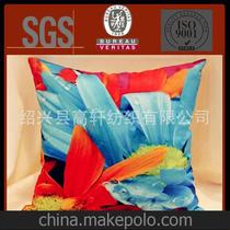长期供应 方形抱枕涤纶外套 含无纺布内芯 各种花型颜色可选
