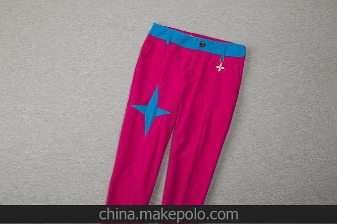 女士外貿(mào)原單新款精品女褲歐美廠家直銷品牌休閑九分褲TT14圖片