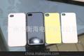 厂家直销 生产IPHONE4二合一保护套 4S PC+TPU带凹槽半贴皮素材