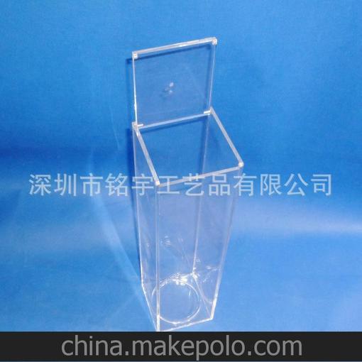 廠(chǎng)家供應亞克力翻蓋式酒罩 有機玻璃盒子圖片