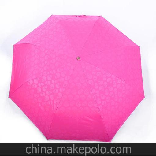 雨中情傘業(yè) 最具創(chuàng)意  鋁合金纖維 骷髏頭自動(dòng)三折傘圖片