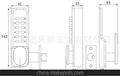 厂家批发RCL-208简易换码锌合金密码锁 简易数字密码锁 木门锁
