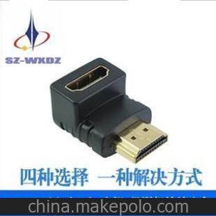 偉星WX-HD01 hdmi轉(zhuǎn)接頭 90度hdmi轉(zhuǎn)接頭 高清轉(zhuǎn)接頭轉(zhuǎn)換連接線圖片