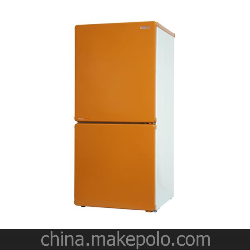 日本森田/MORITA BCD-115WA桔橙黑無霜冷藏冷凍雙門家用小電冰箱