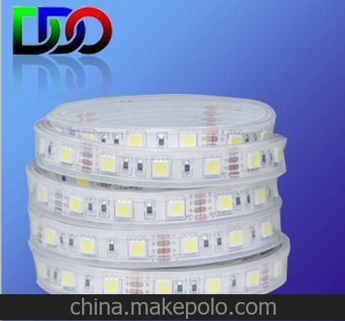 5050貼片LED燈帶 60燈普亮 12V/24V低壓燈條 空心套管灌膠 綠光圖片