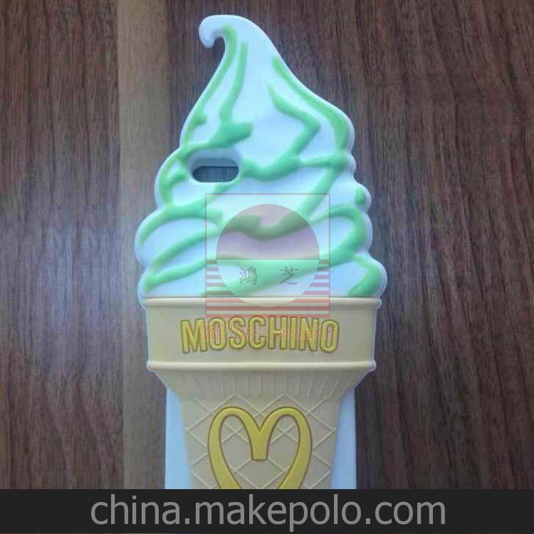 蘋果moschino麥當勞冰激凌甜筒手機殼iphone4S/5s手機套