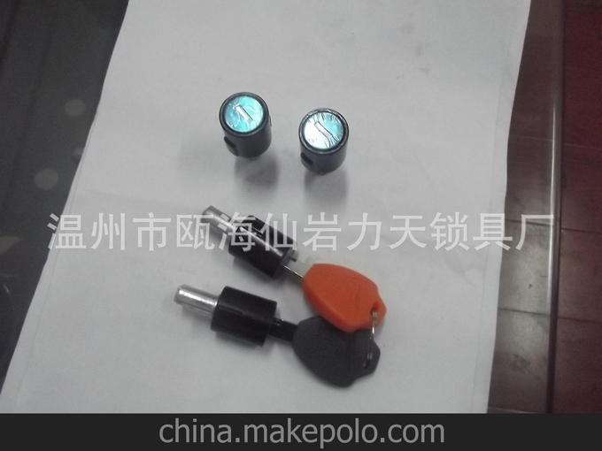 溫州廠(chǎng)家生產(chǎn)一款雙色鑰匙一開(kāi)四電動(dòng)車(chē)鎖芯圖片