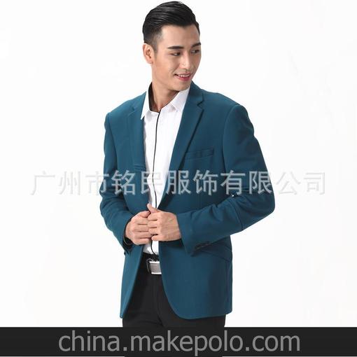 廠(chǎng)家直銷(xiāo)高檔品牌韓版小西裝男 英倫休閑西服男 男士上班男裝外套圖片