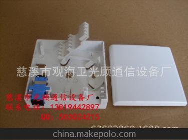 光纖接續盒 慈溪市光顧通信設備廠(chǎng) SC2口光纖桌面盒 光纖面板圖片