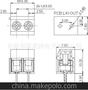 5.0pitch 绿色环保DC AC插座 KF126