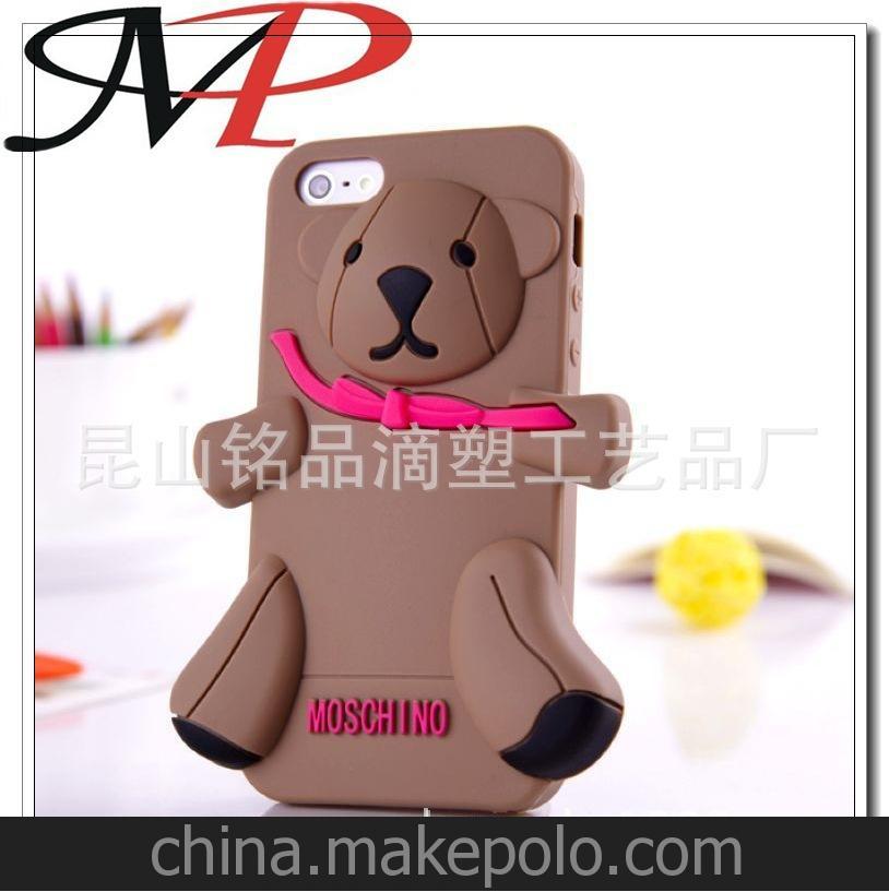 Moschino泰迪熊硅膠套 iphone5 手機套 4s保護套