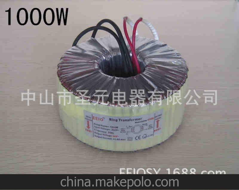 [內置溫控過載保護] 優質 1000W，24V/12V 大功率 環形變壓器