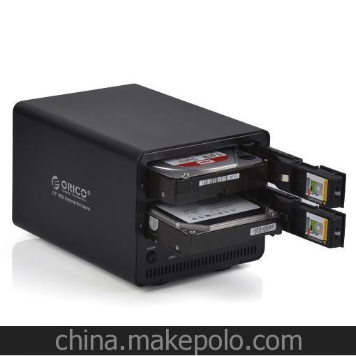 ORICO 9528U3全鋁3.5寸串口USB3.0雙盤(pán)位硬盤(pán)盒免工具換硬盤(pán) 正品圖片