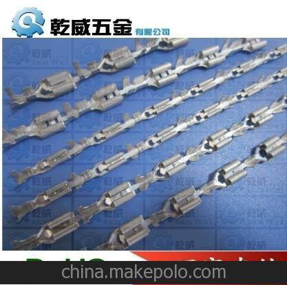 乾威110端子 直型端子 直型母端了 2.8直型鎖扣端子圖片
