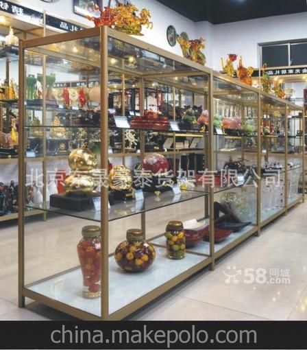 鈦合金貨架 商業(yè)展示貨架 辦公室展示架 珠寶展柜貨架圖片