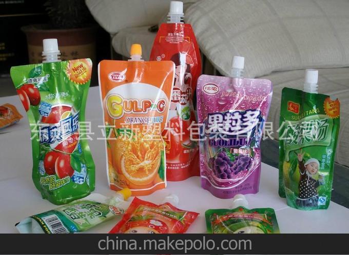 設計定做防漏豆?jié){吸嘴袋 果凍吸嘴袋 飲料奶制品吸嘴袋圖片