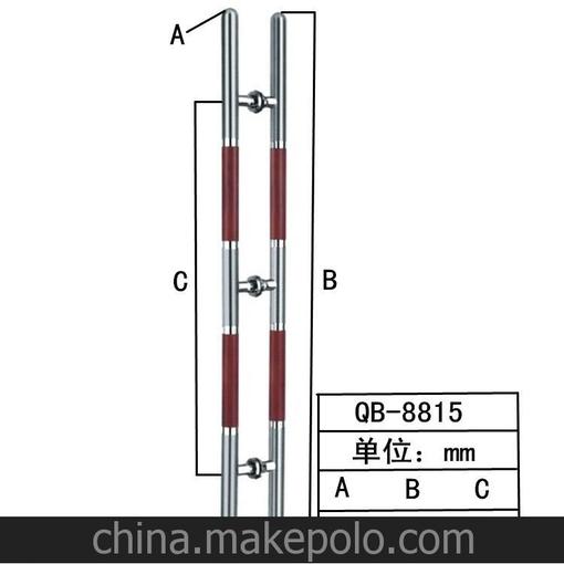 祺寶拉手 供應(yīng)高級不銹鋼玻璃門拉手圖片