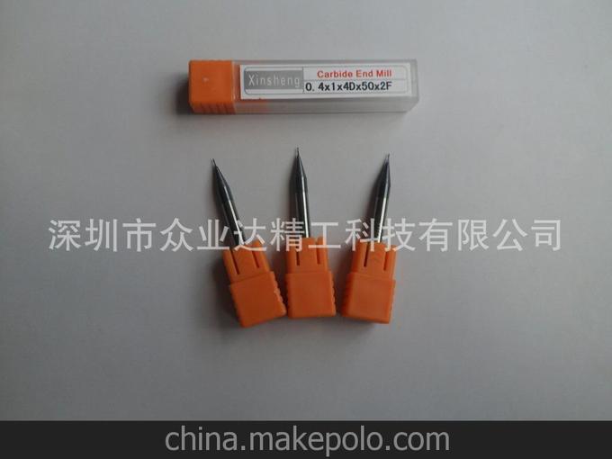 微徑銑刀 0.4銑刀 HRC60° 電子 模具 鐘表精加工優(yōu)選小徑銑刀圖片