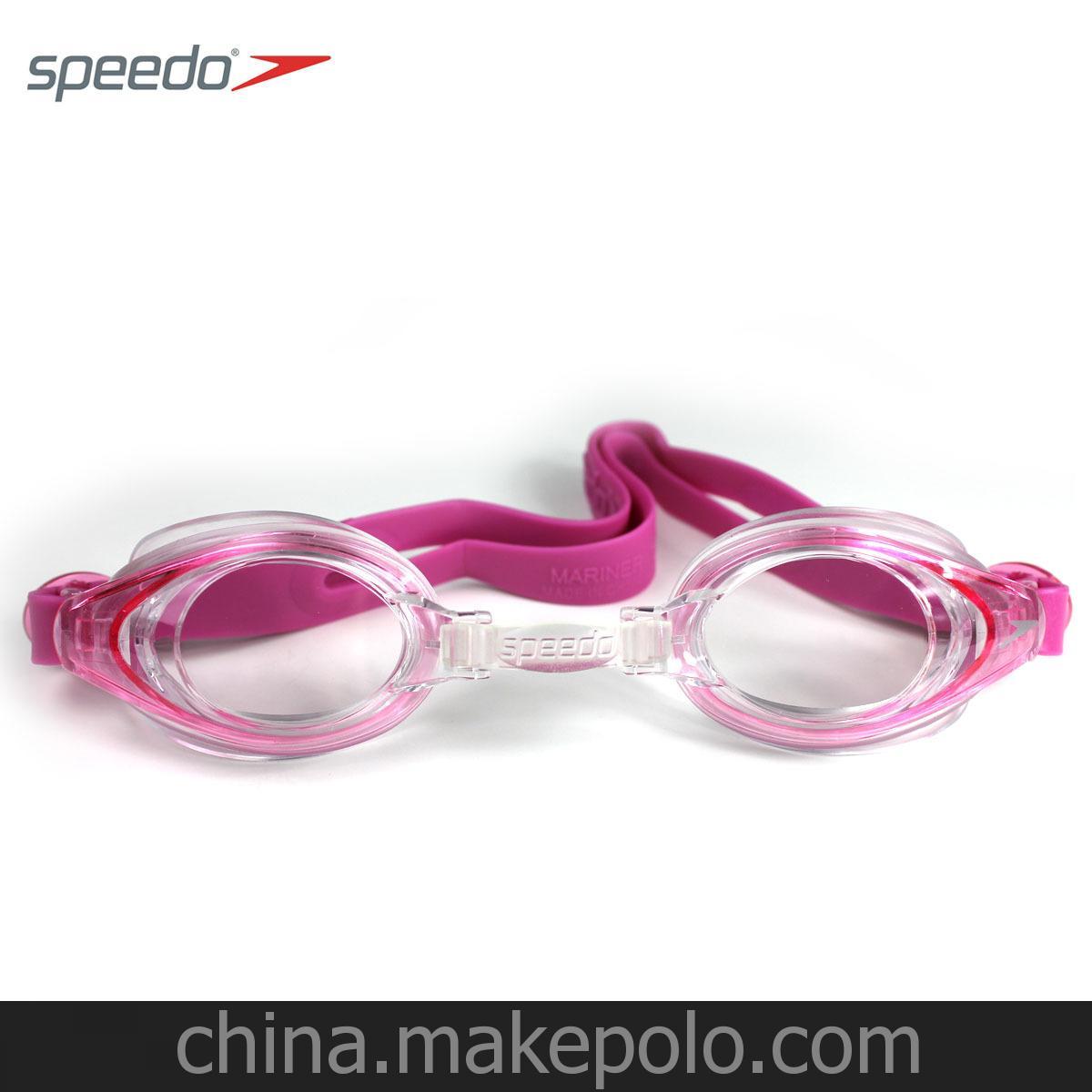 Speedo/速比濤 競賽 防UV青少年訓練防霧泳鏡-正品
