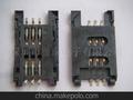 供应富士康6pin翻盖式sim卡座