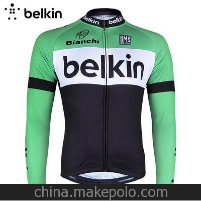 2014 Belkin 車隊排汗透氣自行車騎行服長袖上衣春秋季薄款單車服