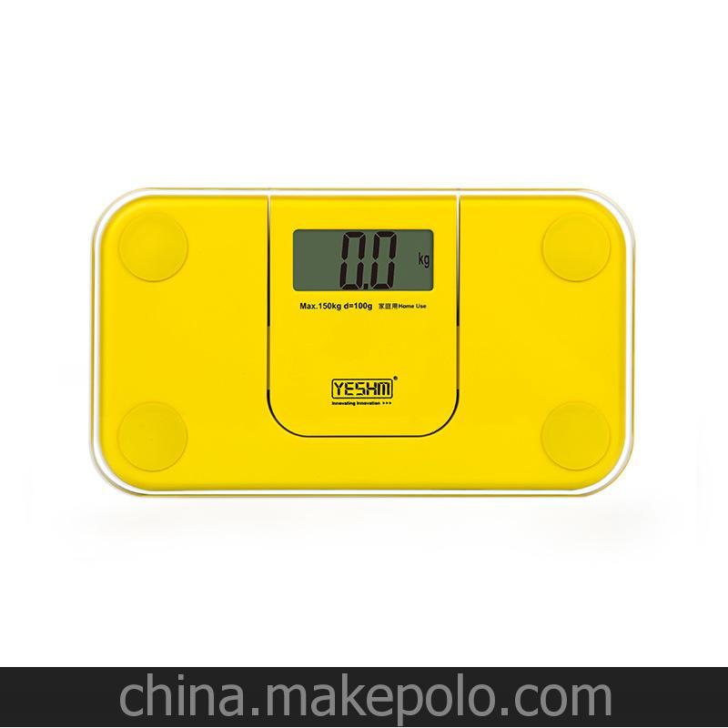 YESHM 厂家直供 新品 人体秤 四点式 电子体重计 迷你 成人