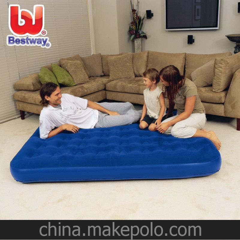 bestway 67374蜂窝立柱充气床垫气垫床 203*152*22cm带枕带泵套件